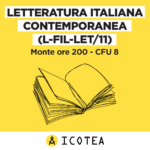 corso letteratura italiana contemporanea