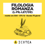 Filologia Romanza (L-FIL-LET 09) - monte ore 300 - CFU 12 - Durata 75 giorni
