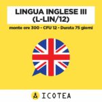 Lingua inglese III (L-LIN12) - monte ore 300 - CFU 12 - Durata 75 giorni