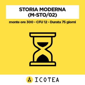 Storia Moderna (M-STO02) - monte ore 300 - CFU 12 - Durata 75 giorni