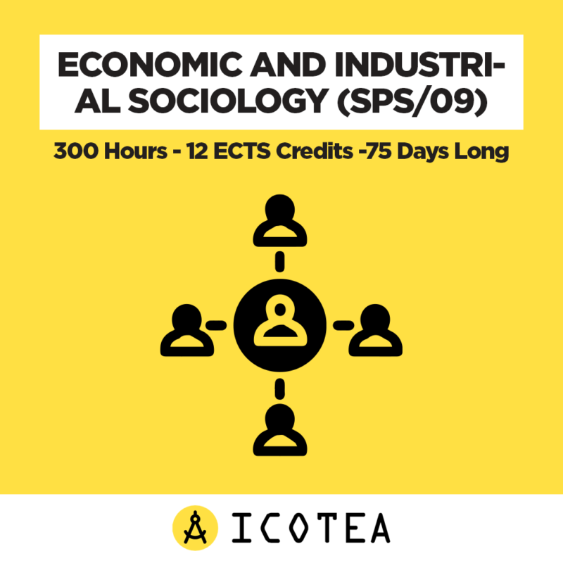 Economic And Industrial Sociology (SPS09) - 300 Hours - 12 ECTS Credits -75 Days Long