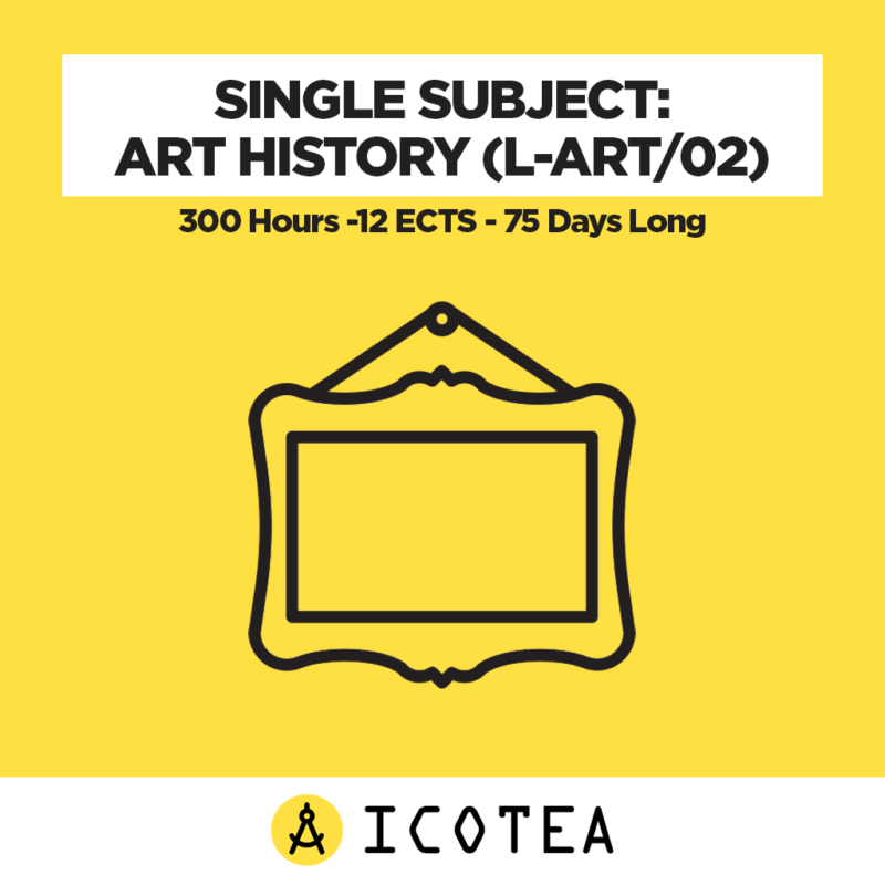 Storia dell'Arte (L-ART02) - monte ore 300 - CFU 12 - Durata 75 giorni
