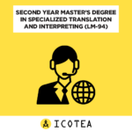 Second Year Master’s Degree in Specialized Translation and Interpreting