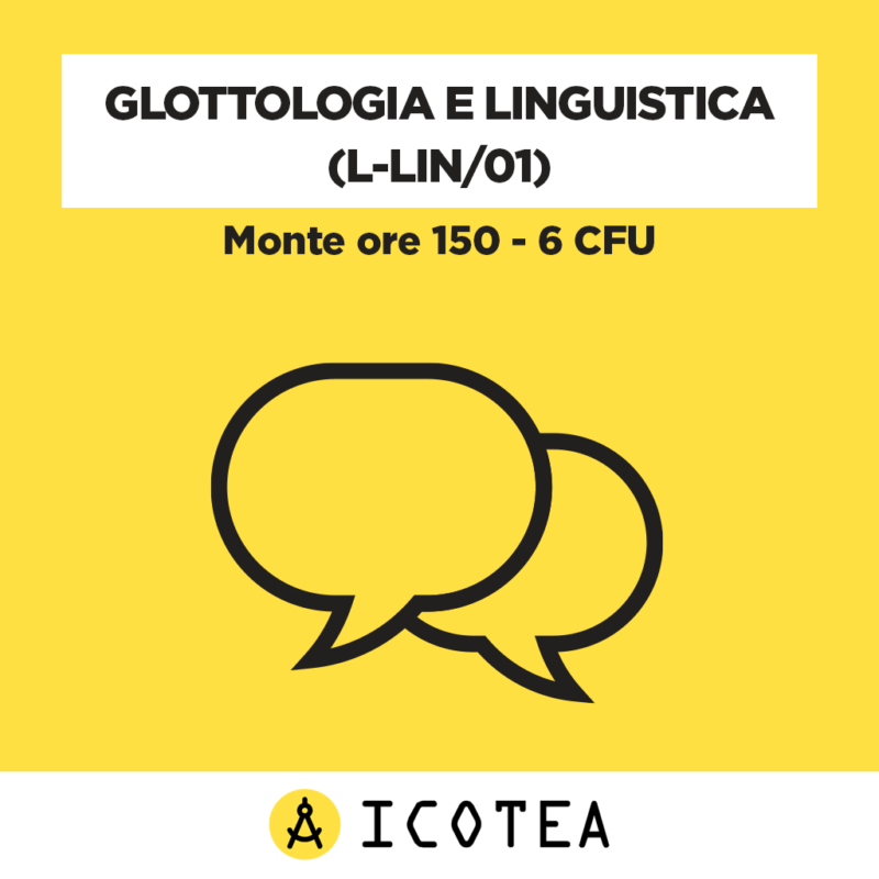 Glottologia e linguistica 6 CFU