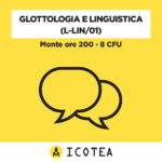 Glottologia e linguistica 8 CFU
