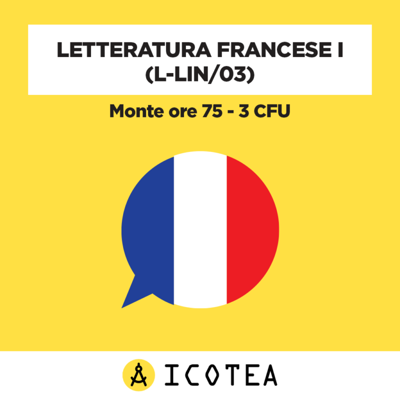 Letteratura francese I 3 CFU