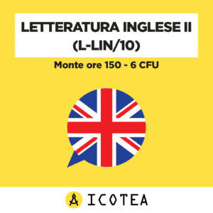 Letteratura INGLESE II 6 CFU