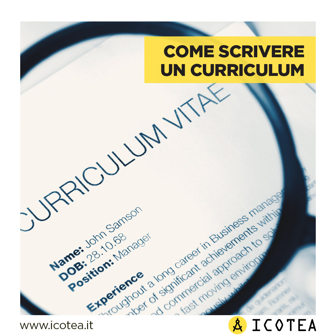 come scrive CV consigli icotea